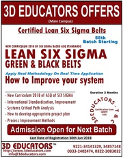 Lean Six Sigma Green and Black Belt Training
